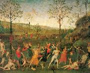 The Combat of Love and Chastity PERUGINO, Pietro